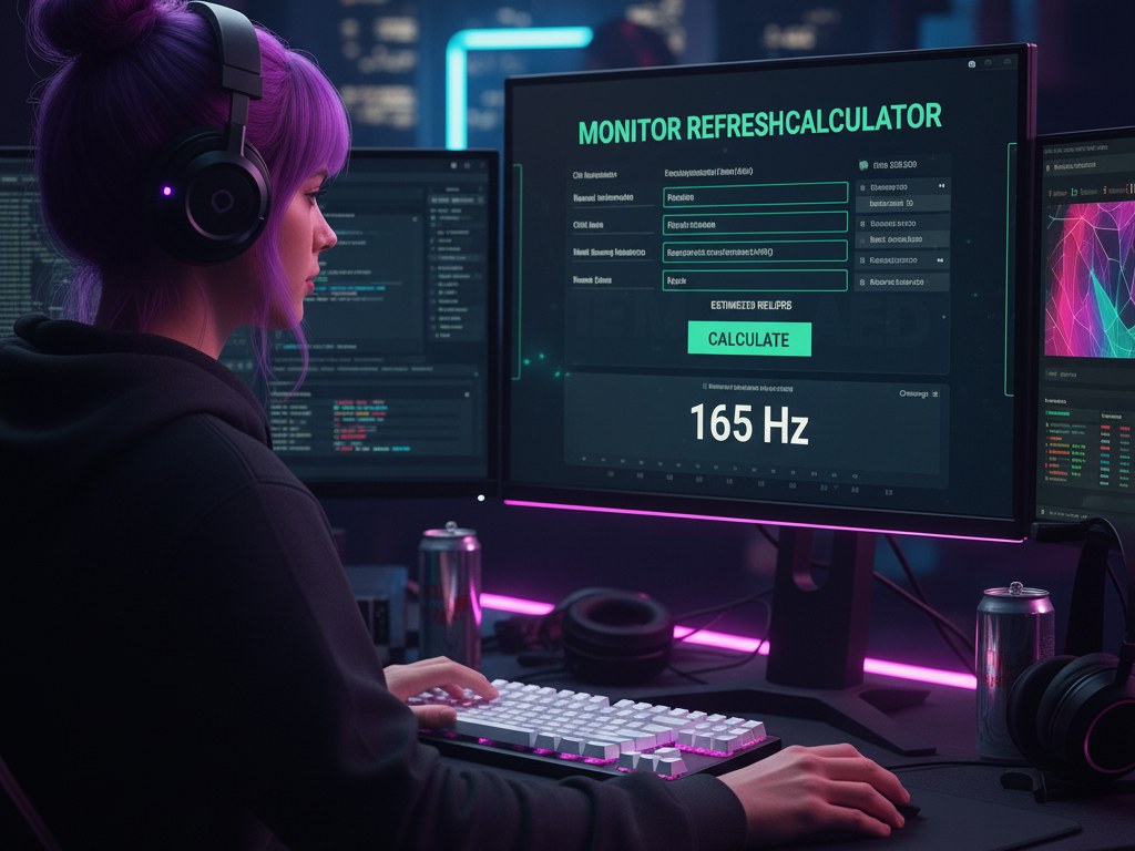 Monitor Refresh Rate Calculator - Gaming Hz & Frame Time Calculator